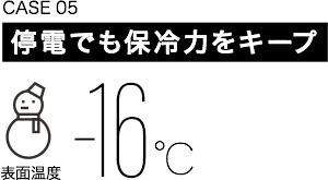 CASE05　停電でも保冷力をキープ