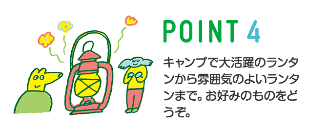 はじめてのCAMP POINT4