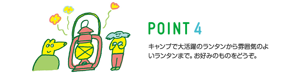 はじめてのCAMP POINT4