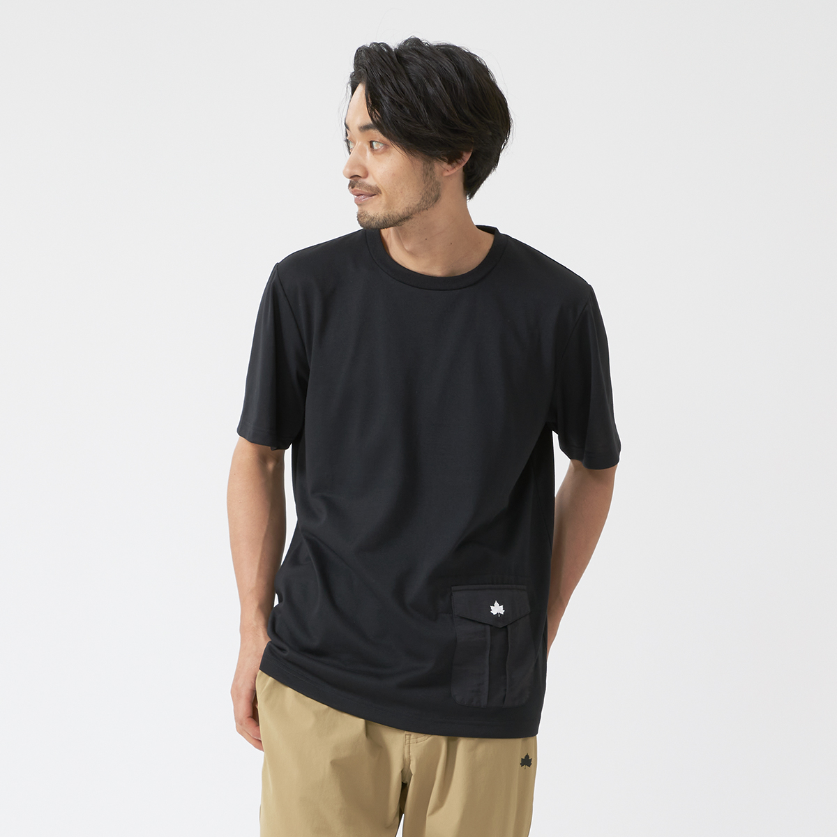 LOGOS by LIPNER ポケット付きTシャツ-A|アパレル|トップス|カットソー（半袖）|製品情報|ロゴスショップ公式オンライン