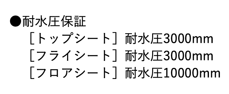 耐水圧保証