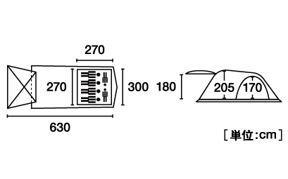 Tradcanvas PANELドゥーブルXLセット-BB|ギア|テント|2ルーム|製品情報