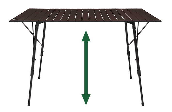 丸洗いアジャスタテーブル L|ギア|家具|テーブル|製品情報|ロゴス