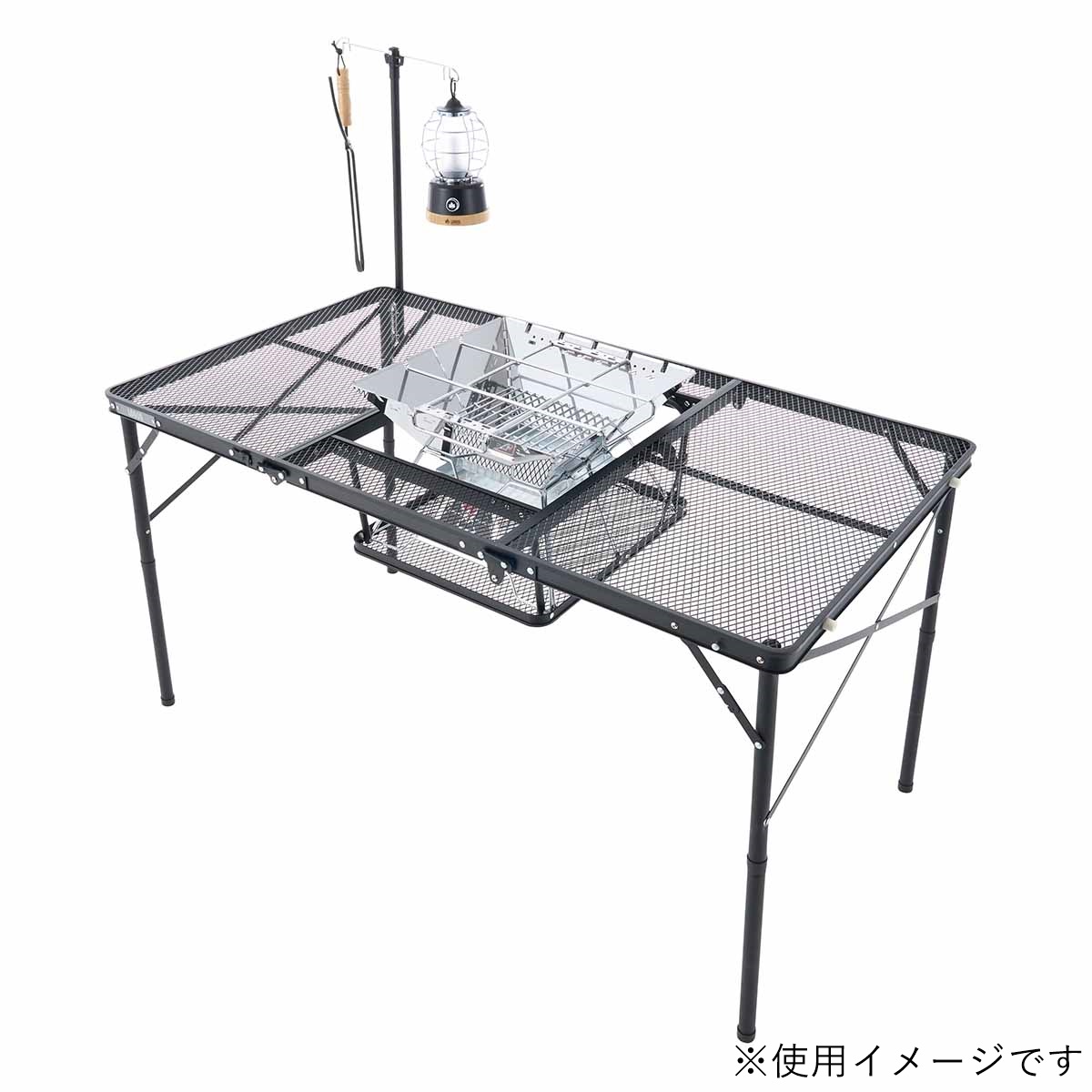 アイアンメッシュ 3FD BBQテーブル 13070-BC|ギア|家具|テーブル|製品情報|ロゴスショップ公式オンライン