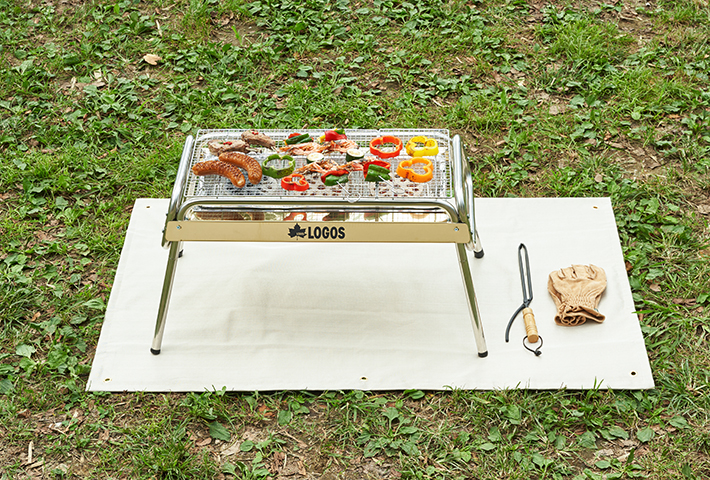 BBQグリルをゆったり配置できる80×130cm