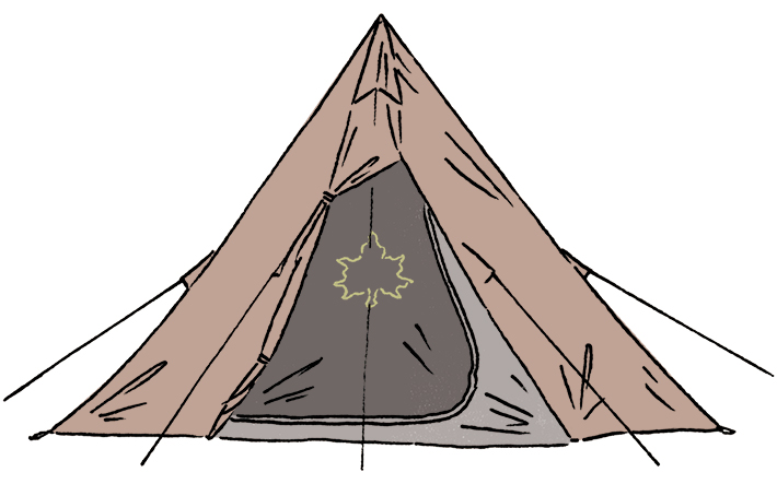 SNOOPY Tepee テント-BB|ギア|テント|ワンポール|製品情報|ロゴス